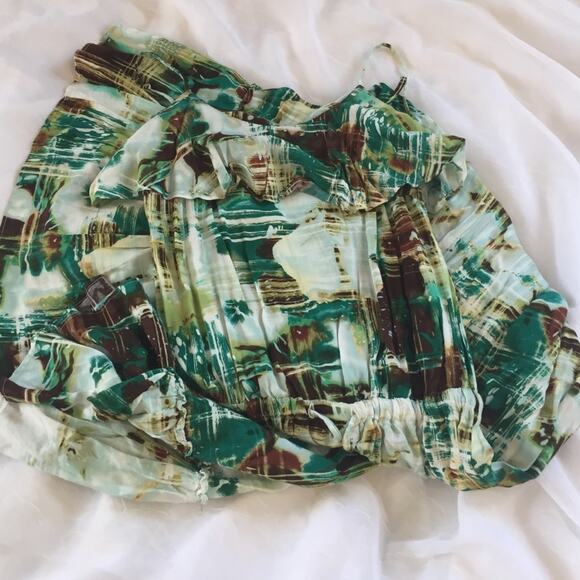 As U Wish ruffled green maxi dress, small - Picture 4 of 4